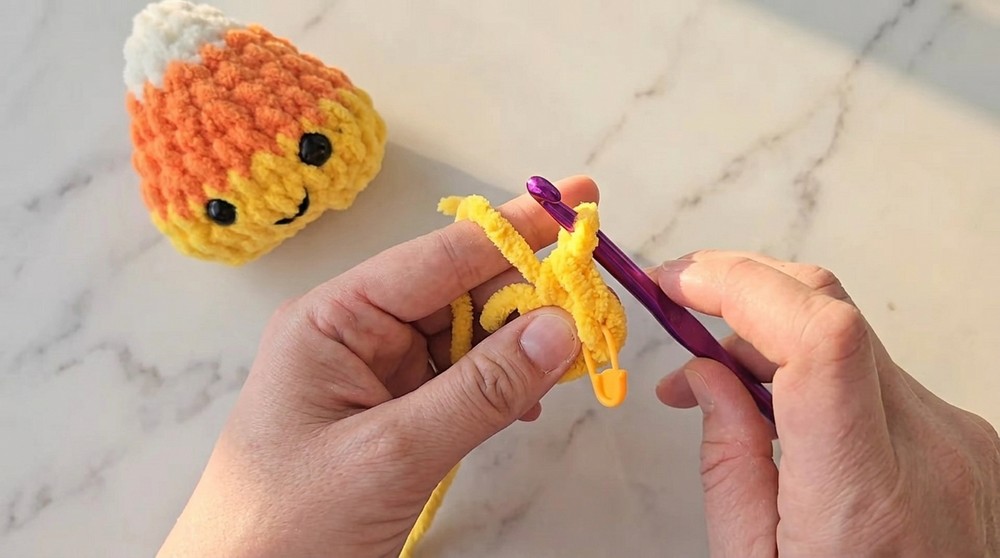 Crochet Plush Candy Corn Pattern 1