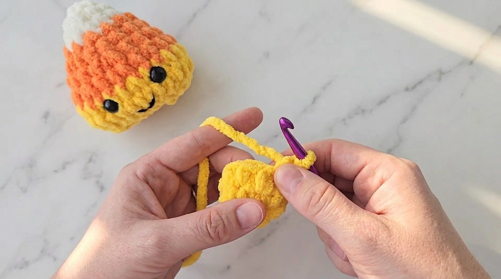 Crochet Plush Candy Corn Pattern 2