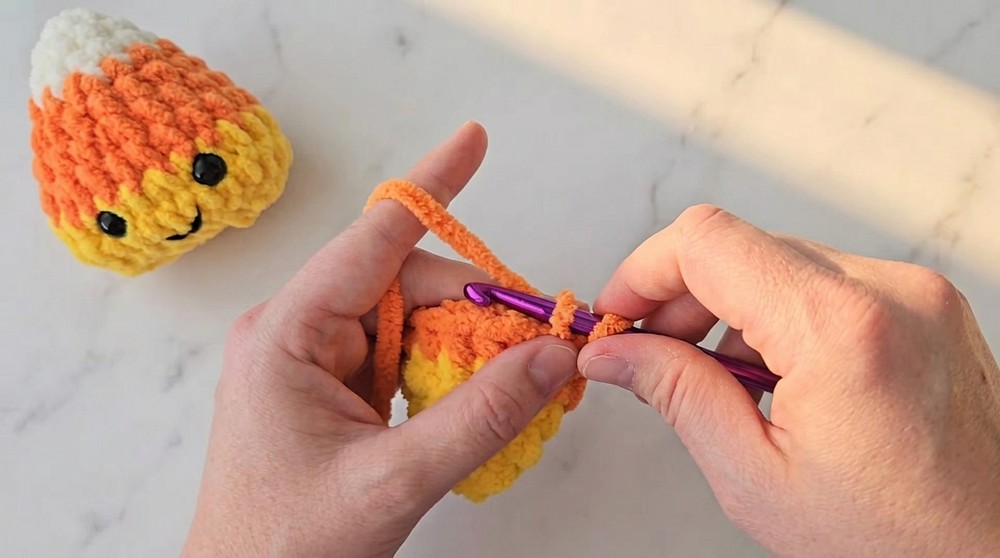 Crochet Plush Candy Corn Pattern 3