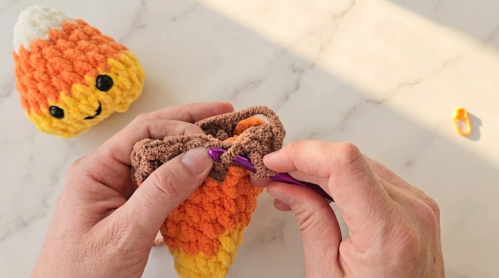 Crochet Plush Candy Corn Pattern 4