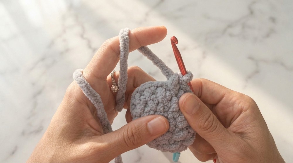 Crochet Plush Chunky Mouse Pattern 2