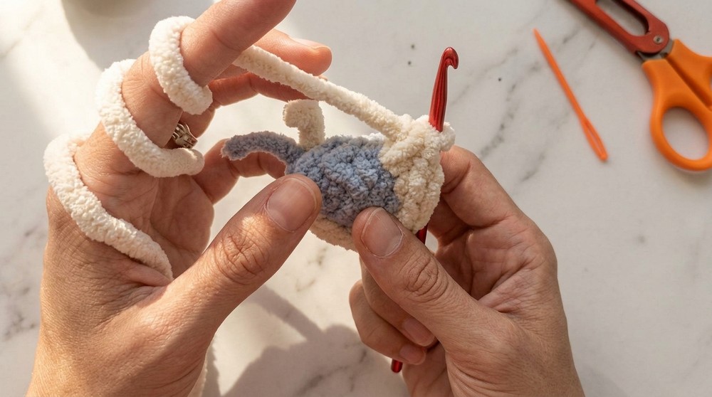 Crochet Plush Chunky Mouse Pattern 4