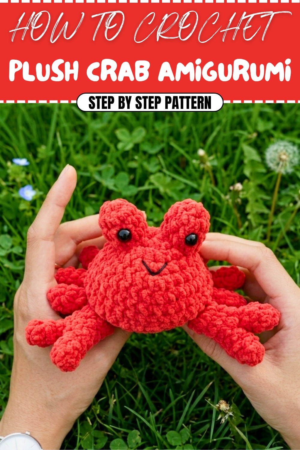 Crochet Plush Crab Amigurumi Pattern (1)