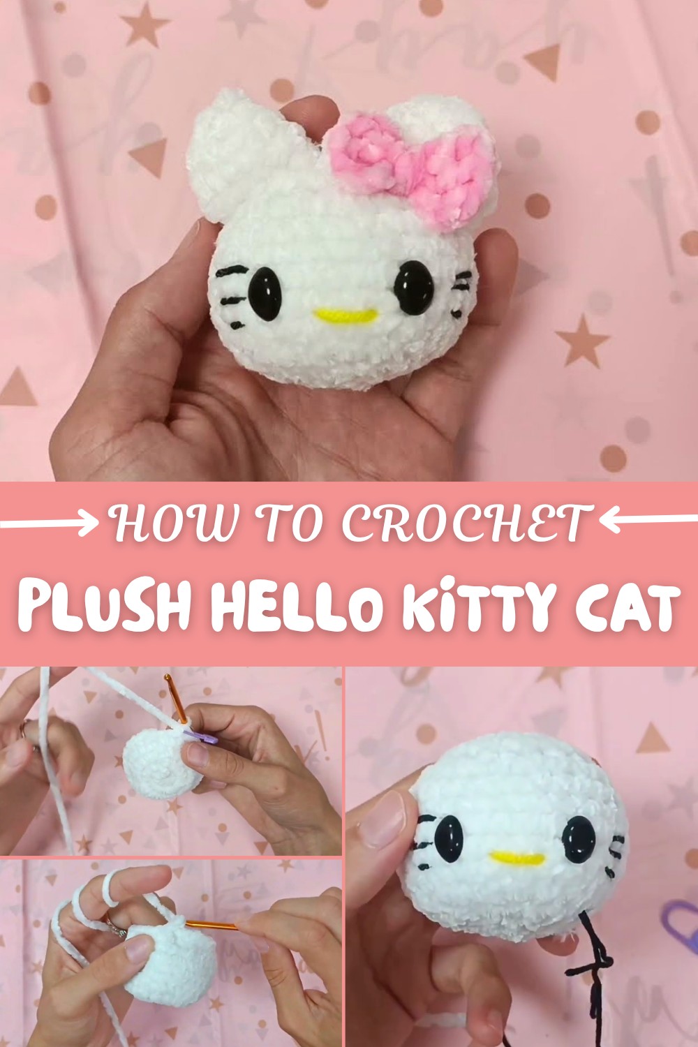 Crochet Plush Hello Kitty Cat Pattern