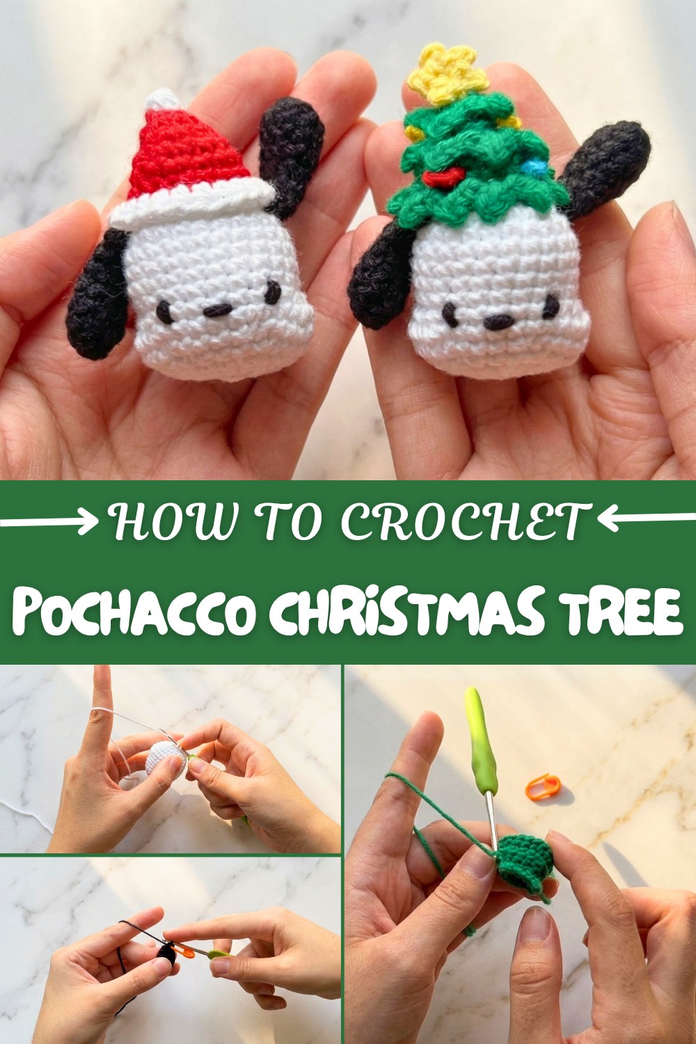 Crochet Pochacco Christmas Tree Pattern