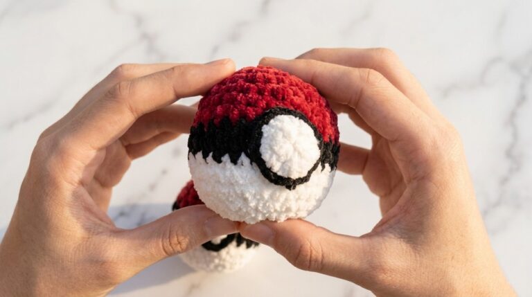 Crochet Pokeball Amigurumi Pattern 5