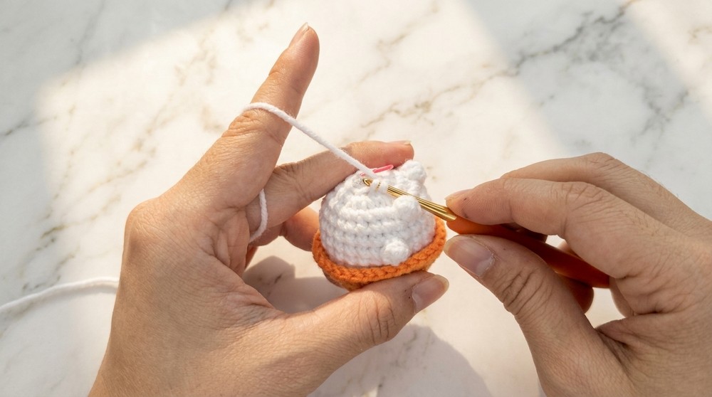 Crochet Pumpkin Mushroom Pattern 5