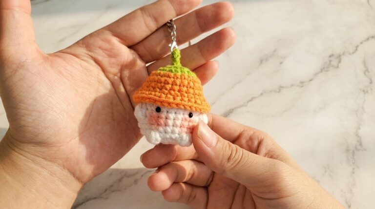 Crochet Pumpkin Mushroom Pattern 6