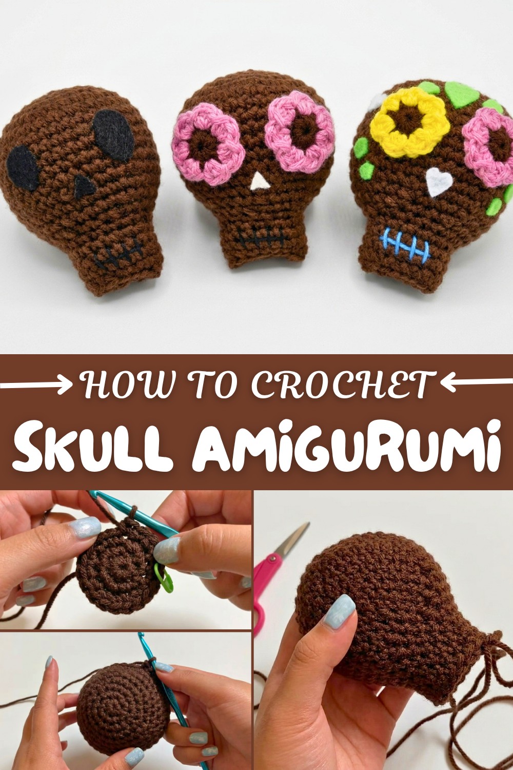 Crochet Skull Amigurumi Pattern