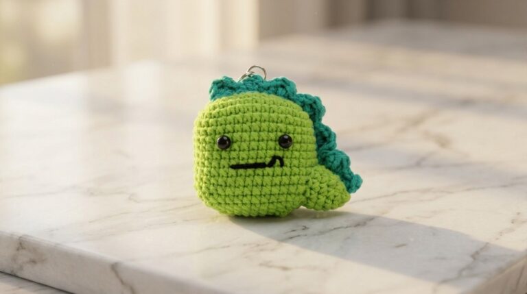 Crochet Small Dinosaur Pendant Pattern 6