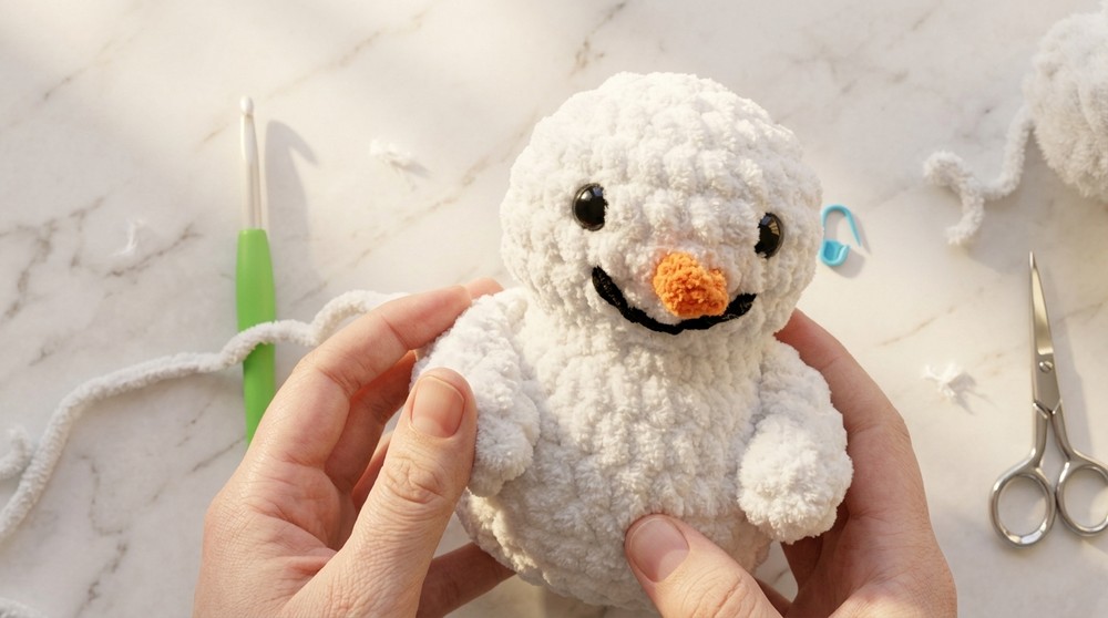 Crochet Snowman Amigurumi Pattern 5