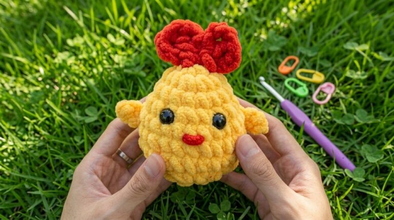 Crochet Stuffed Chicken Amigurumi Pattern 7