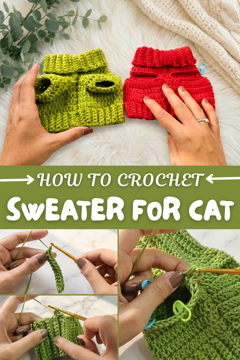 Crochet Sweater For Cat Pattern
