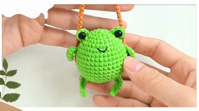 Crochet Swing Frog Amigurumi Pattern 7