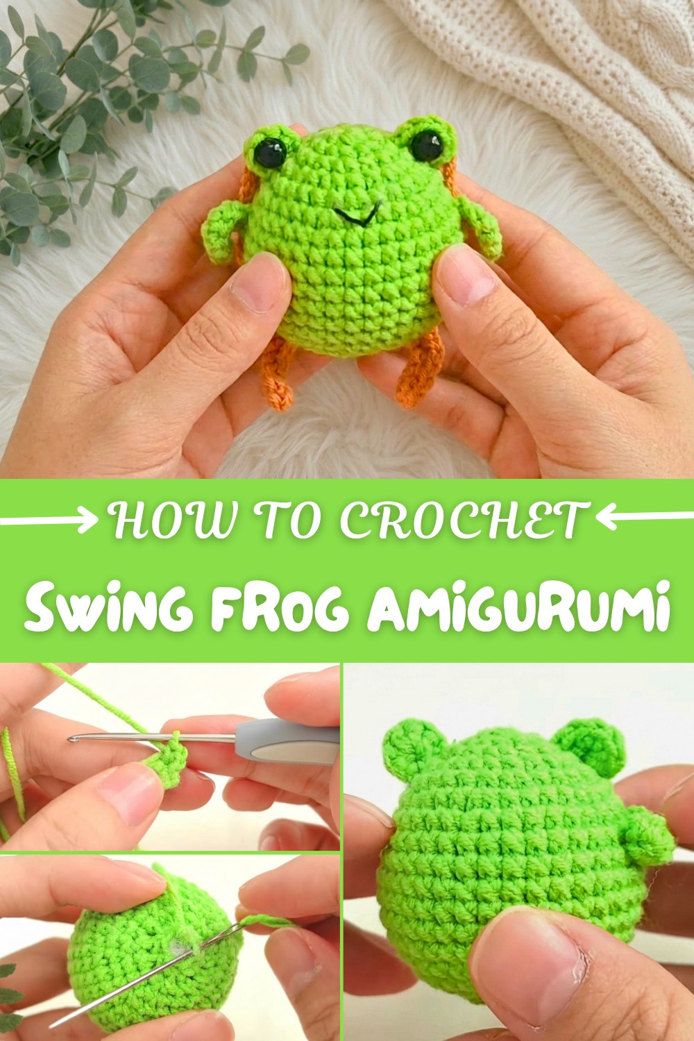 Crochet Swing Frog Amigurumi Pattern