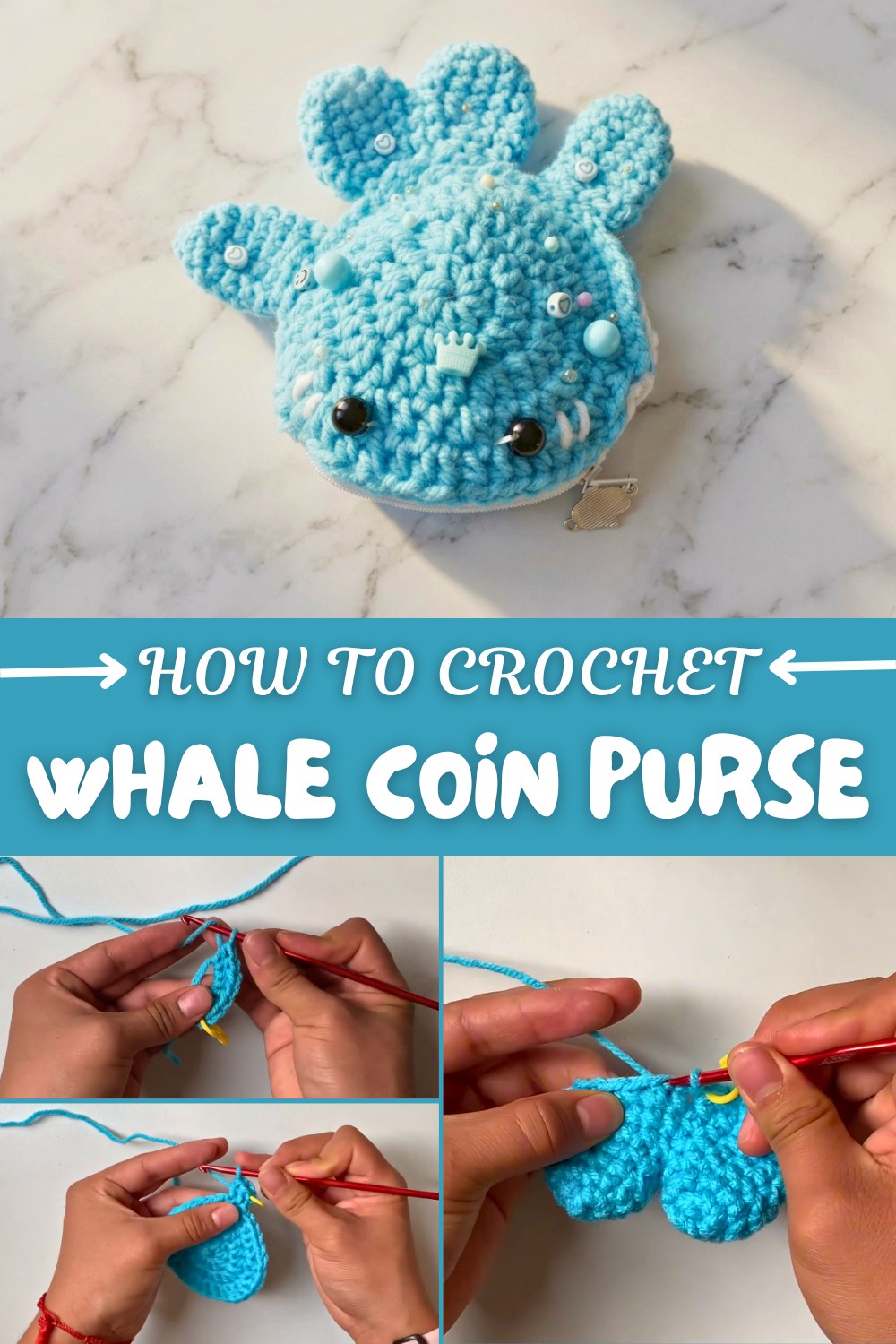 Crochet Whale Coin Purse Pattern