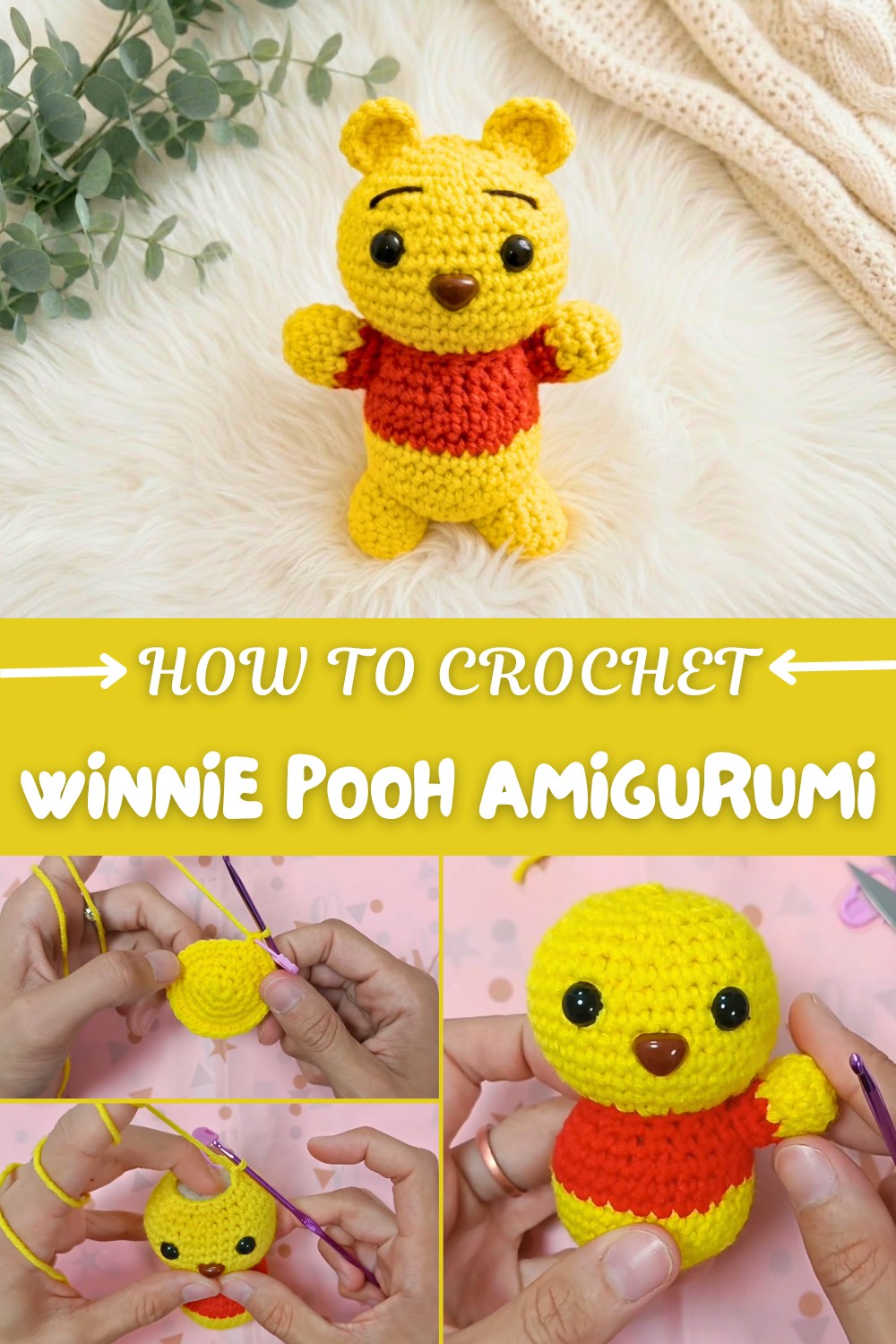 Crochet Winnie Pooh Amigurumi Pattern