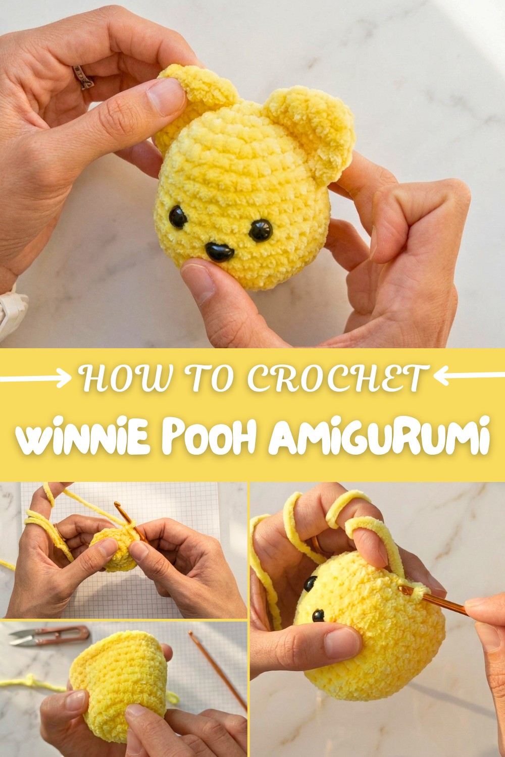 Crochet Winnie Pooh Amigurumi Pattern
