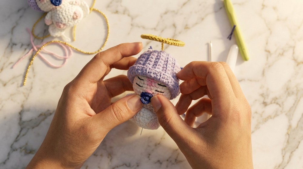 Cute Crochet Baby Angel Pattern 6