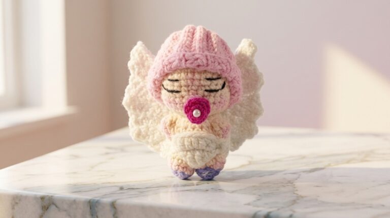 Cute Crochet Baby Angel Pattern 7