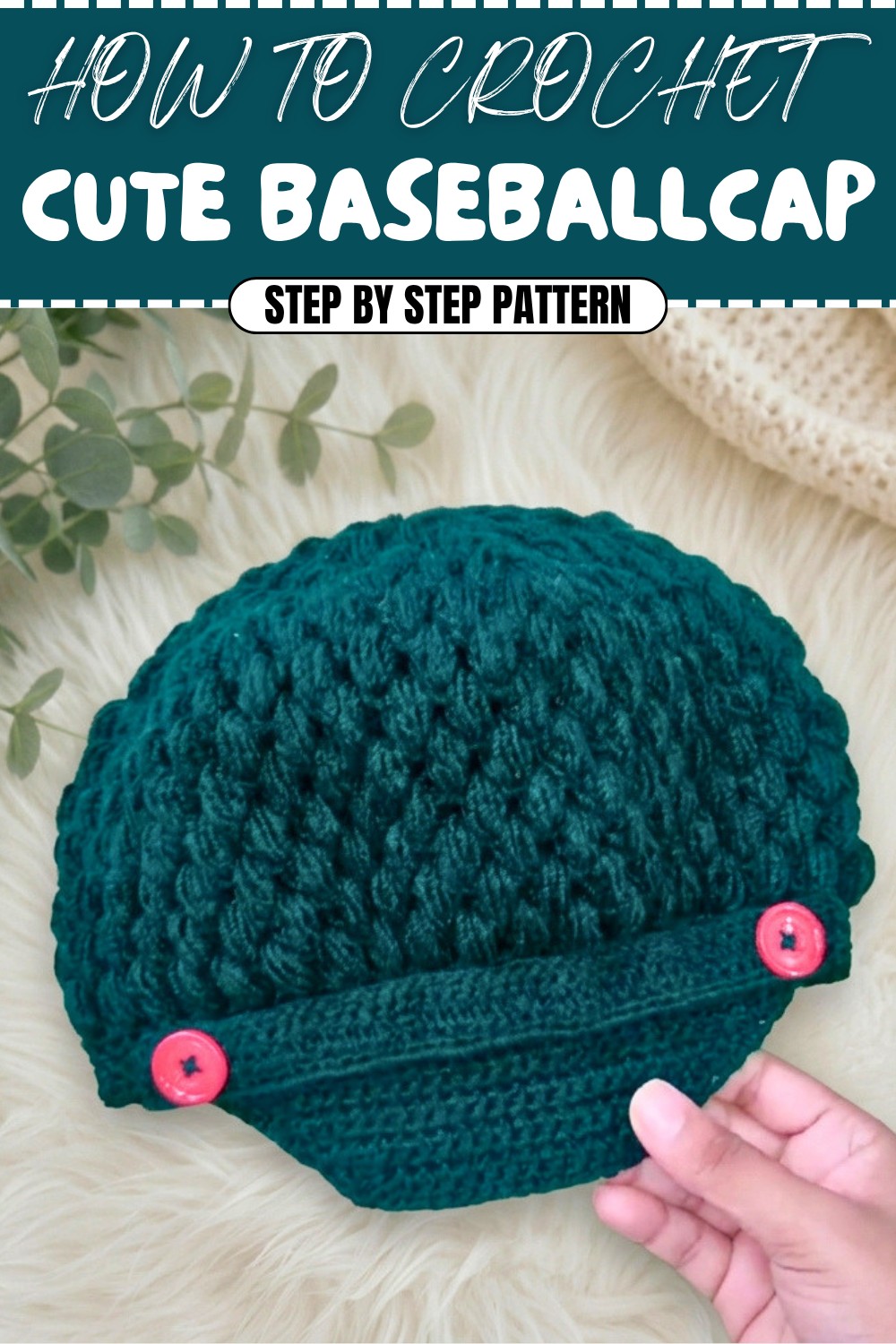 Cute Crochet Baseballcap Pattern (1)