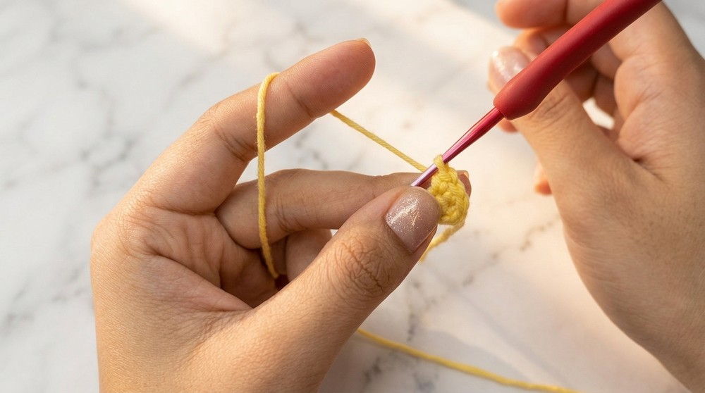 Cute Crochet Bee Keycharm Pattern 1