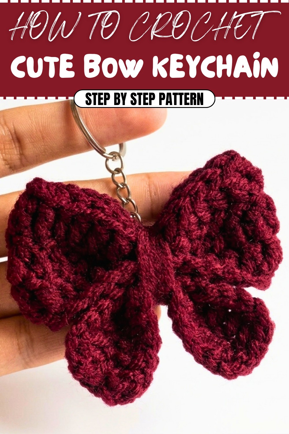 Cute Crochet Bow Keychain Pattern (1)