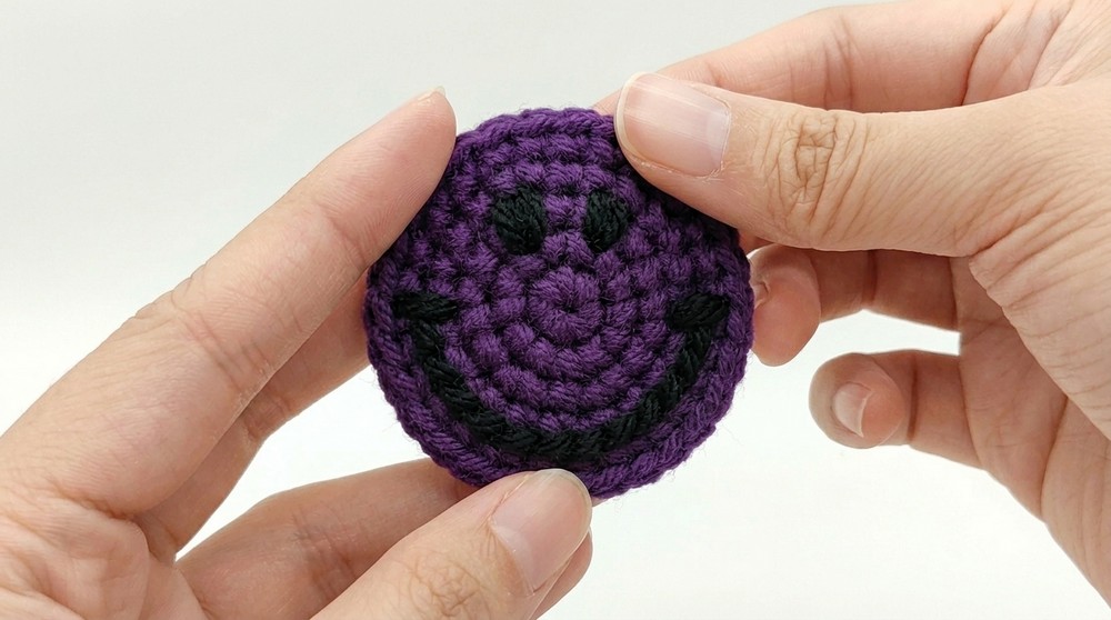 Cute Crochet Emoji Keychain Pattern 4