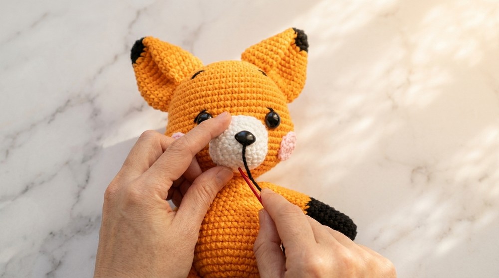Cute Crochet Fox Amigurumi Pattern 6