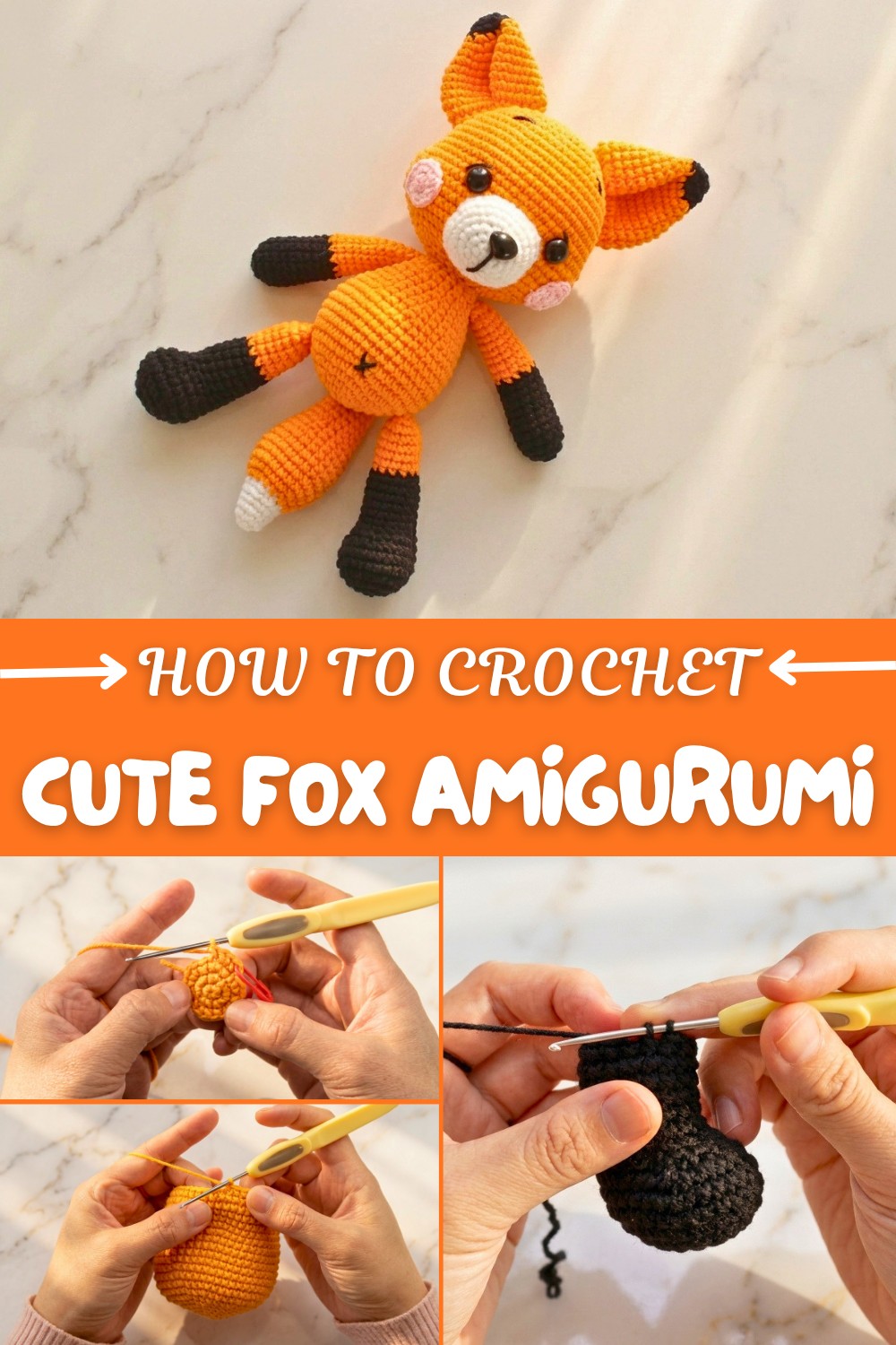 Cute Crochet Fox Amigurumi Pattern