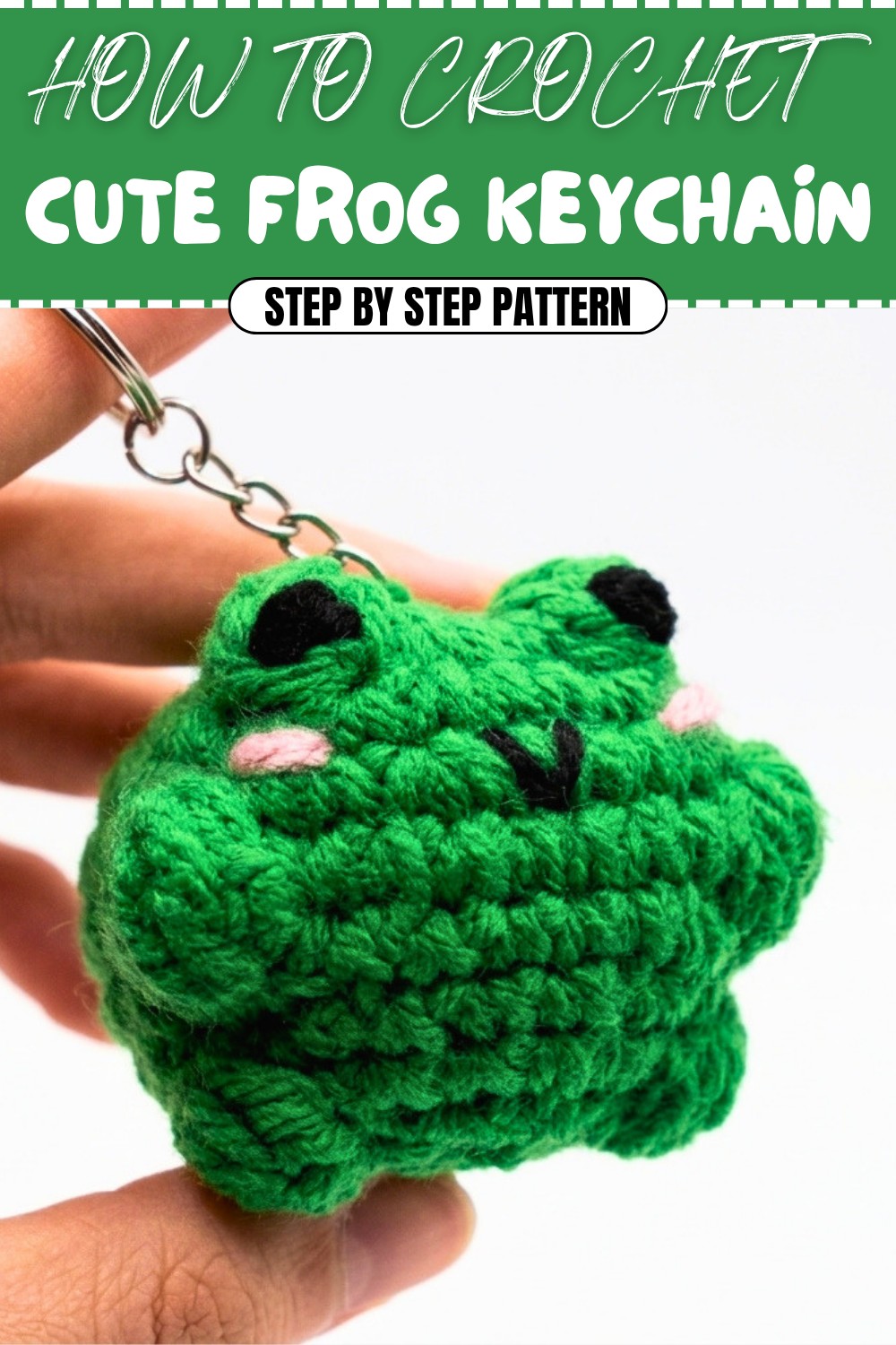 Cute Crochet Frog Keychain Pattern (1)