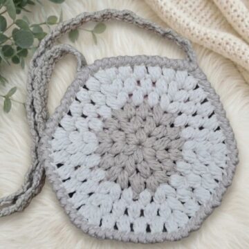 Cute Crochet Hexagon Bag Pattern 7