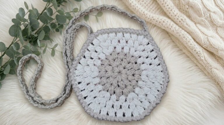 Cute Crochet Hexagon Bag Pattern 7