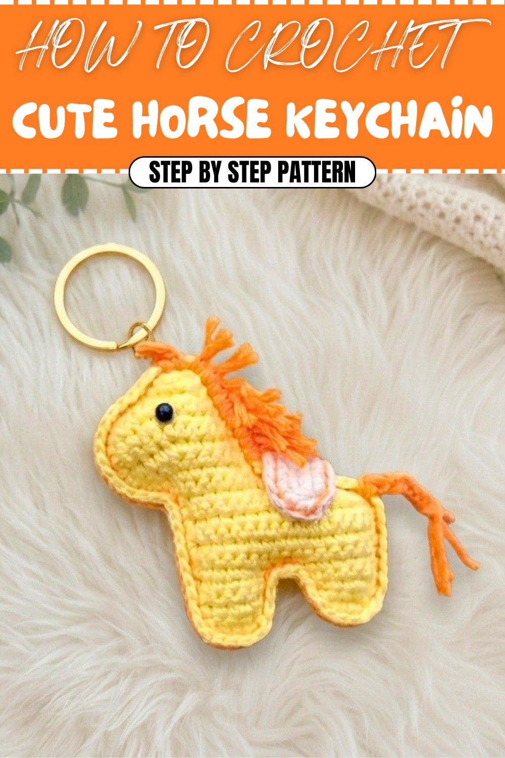 Cute Crochet Horse Keychain Pattern (1)