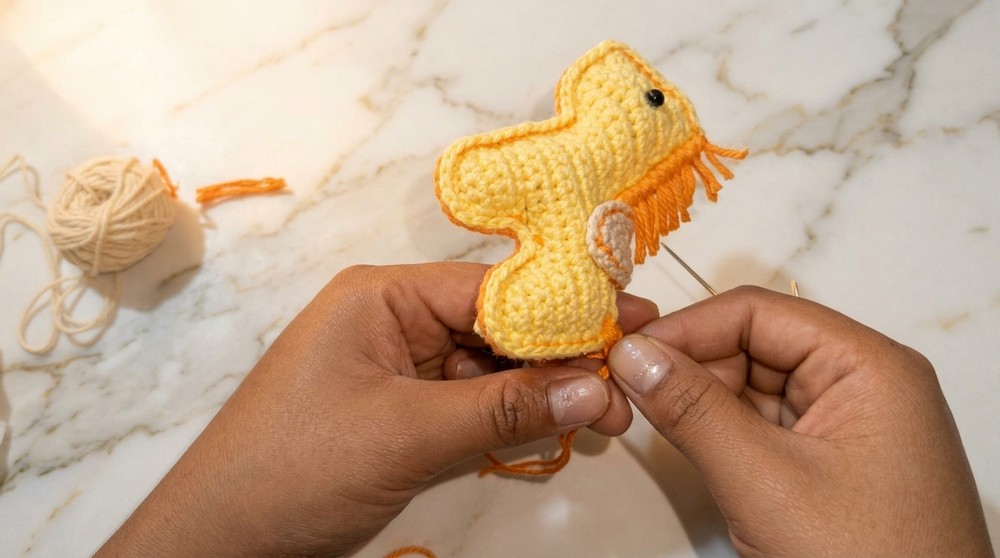 Cute Crochet Horse Keychain Pattern 5