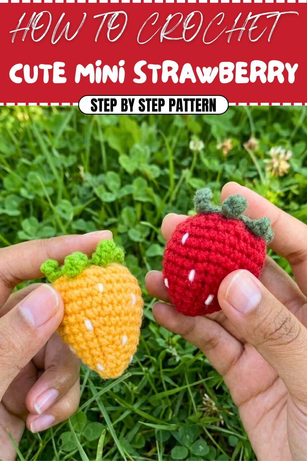 Cute Crochet Mini Strawberry Pattern (1)