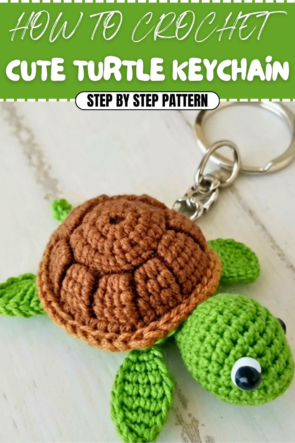 Cute Crochet Turtle Keychain Pattern (1)