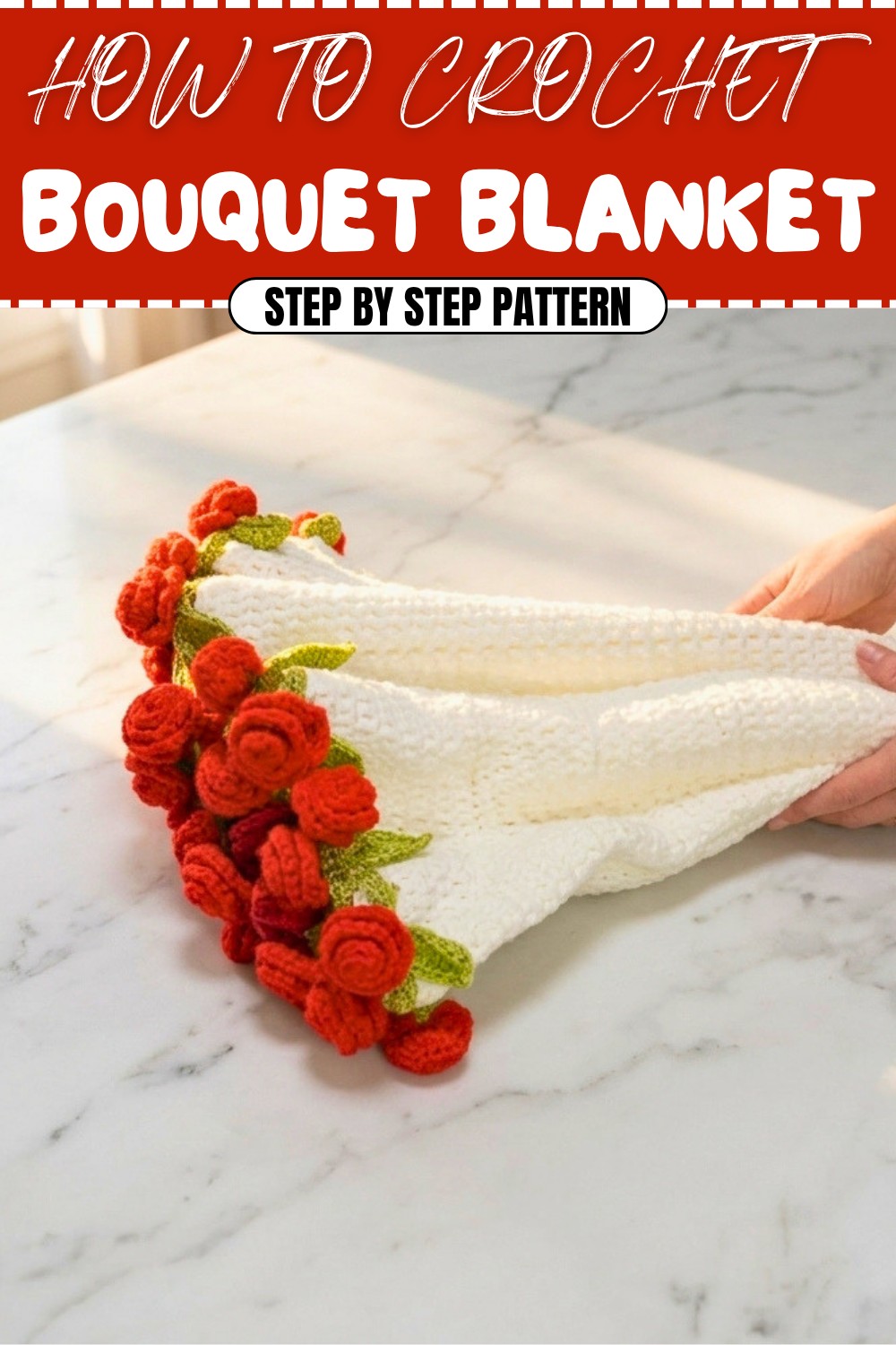Easy Crochet Bouquet Blanket Pattern (1)