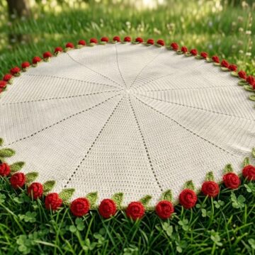 Easy Crochet Bouquet Blanket Pattern 7