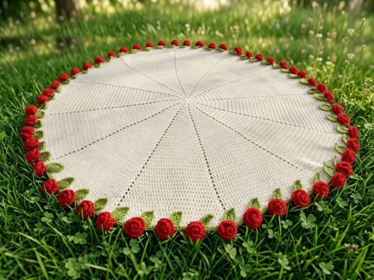 Easy Crochet Bouquet Blanket Pattern 7
