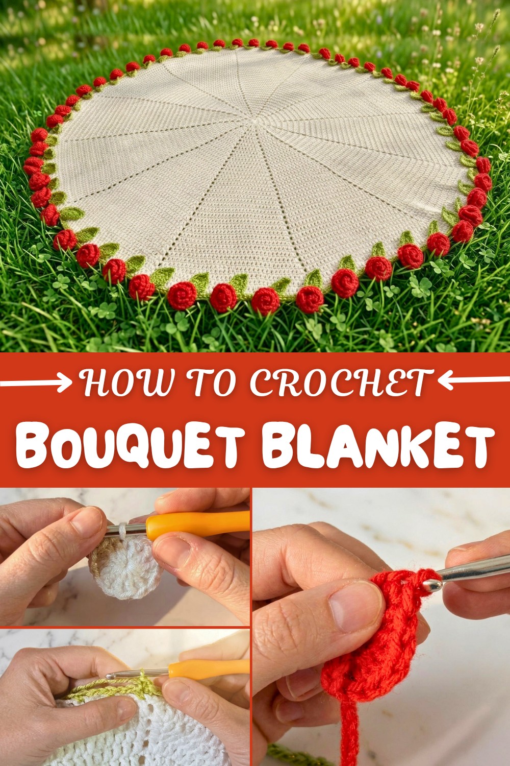 Easy Crochet Bouquet Blanket Pattern