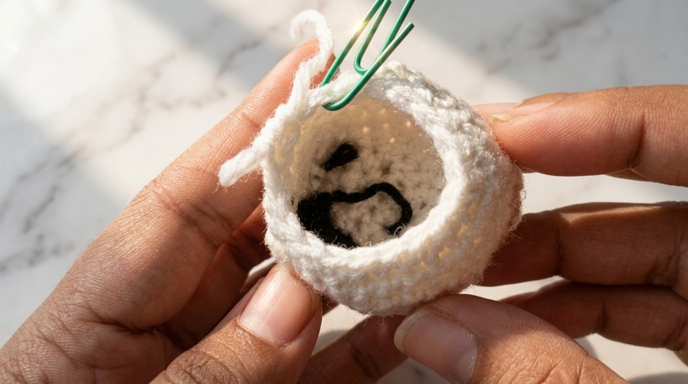 Easy Crochet Cat Keychain Pattern 4
