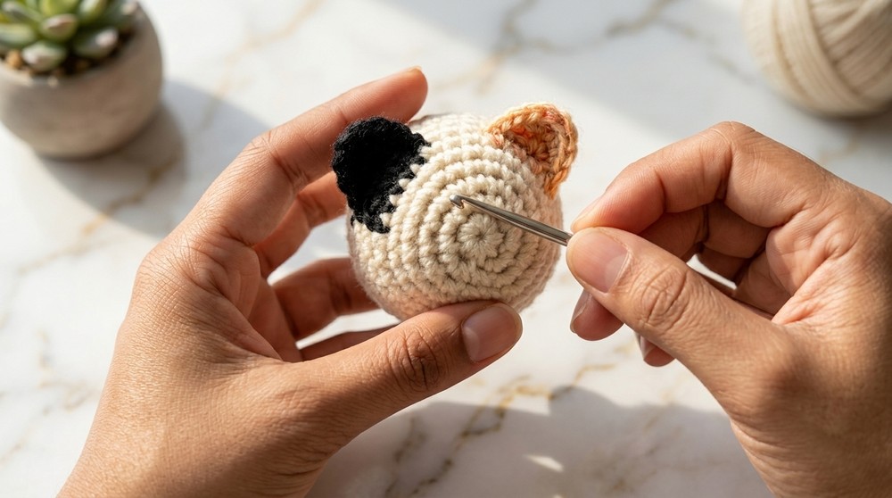 Easy Crochet Cat Keychain Pattern 5