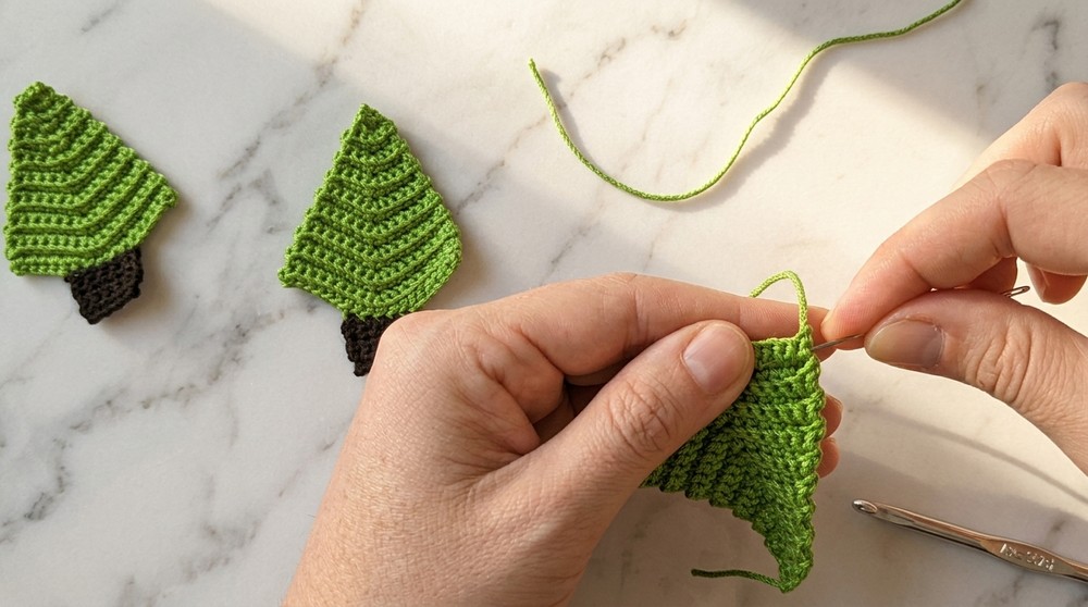 Easy Crochet Christmas Trees Pattern 3
