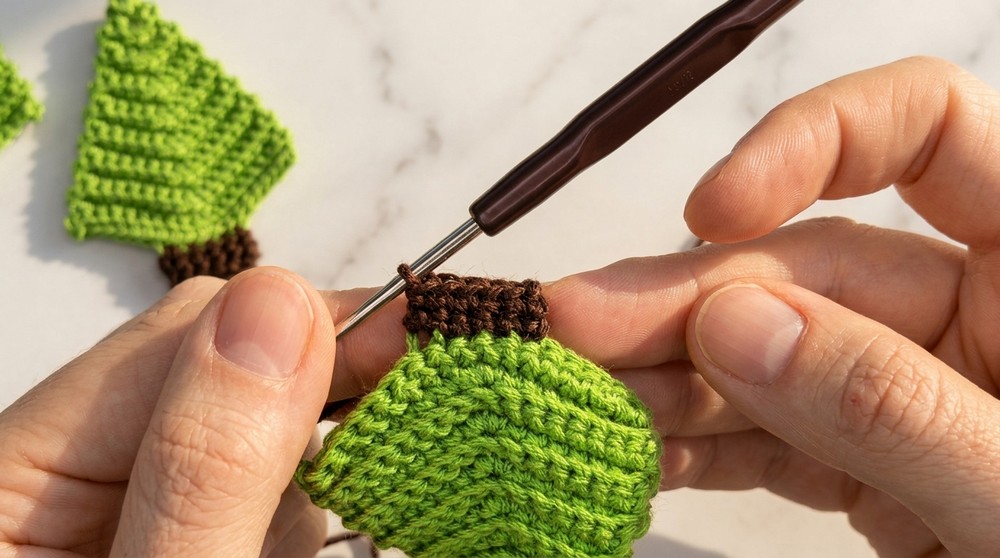 Easy Crochet Christmas Trees Pattern 4