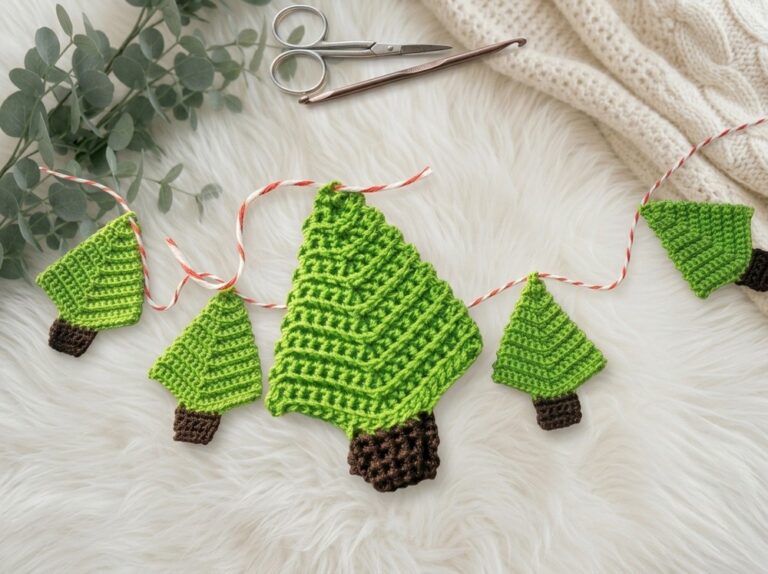 Easy Crochet Christmas Trees Pattern 5