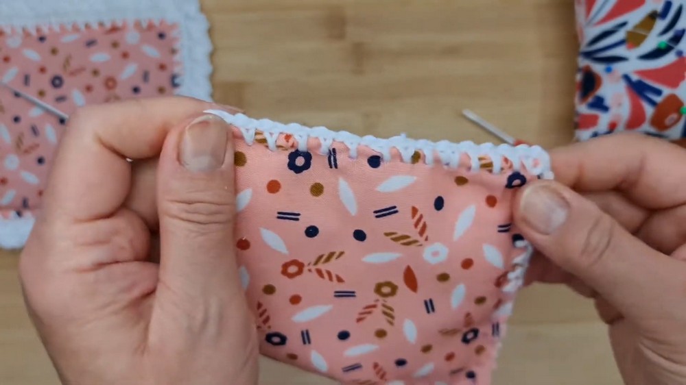 Easy Crochet Fabric Coaster Pattern 2