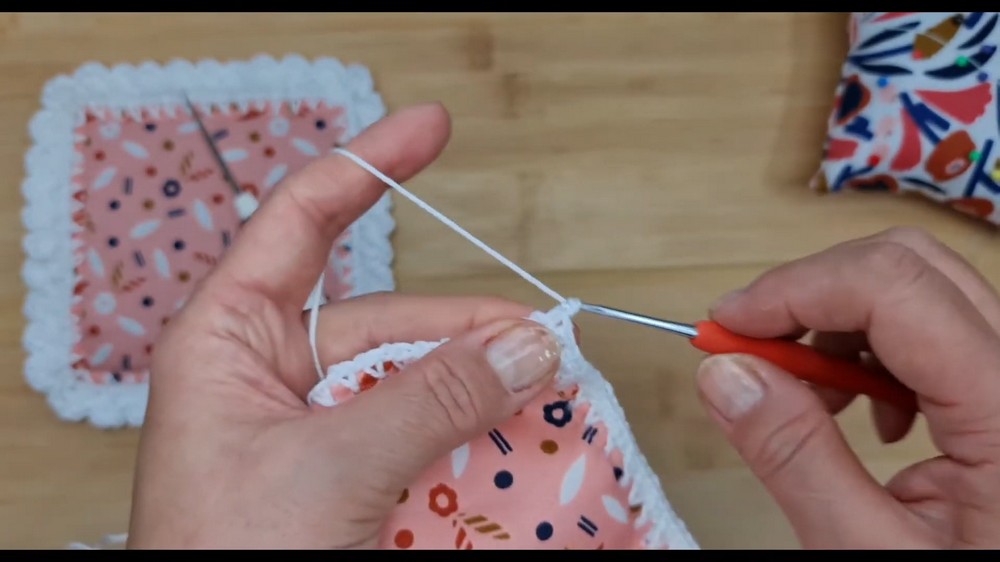Easy Crochet Fabric Coaster Pattern 3