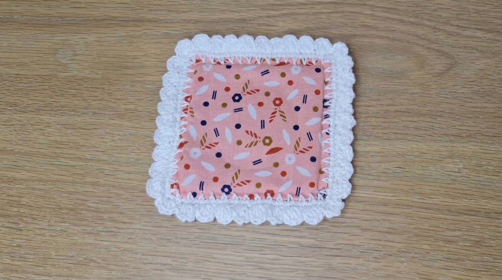 Easy Crochet Fabric Coaster Pattern 5