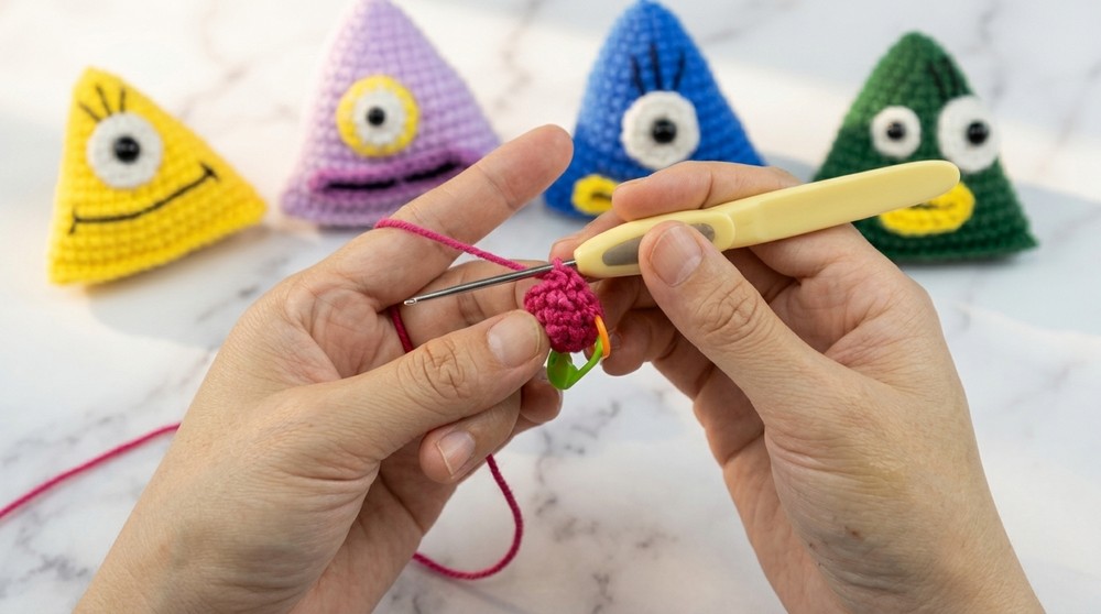 Easy Crochet Little Monster Pattern 2